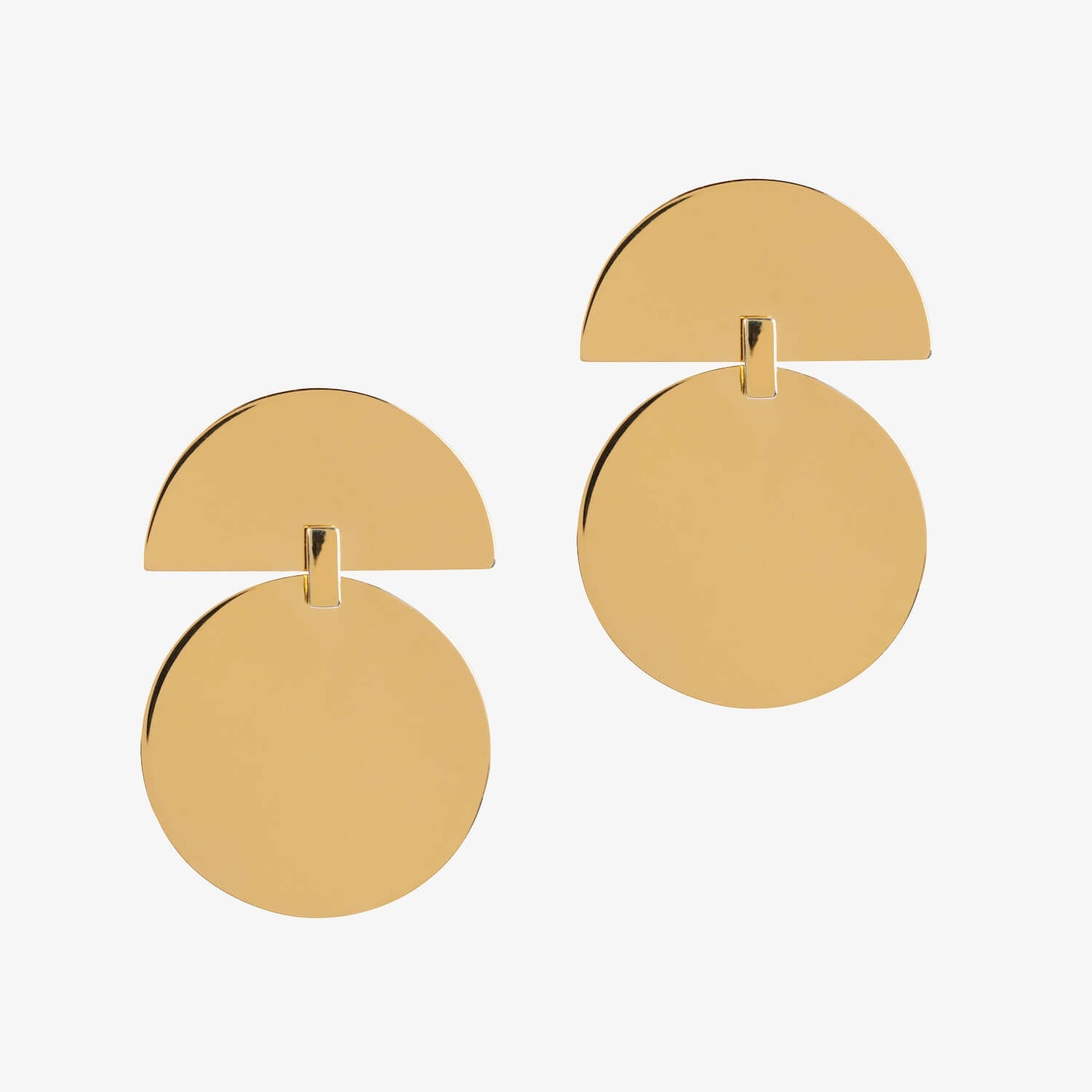 Union Drop Earrings Gold