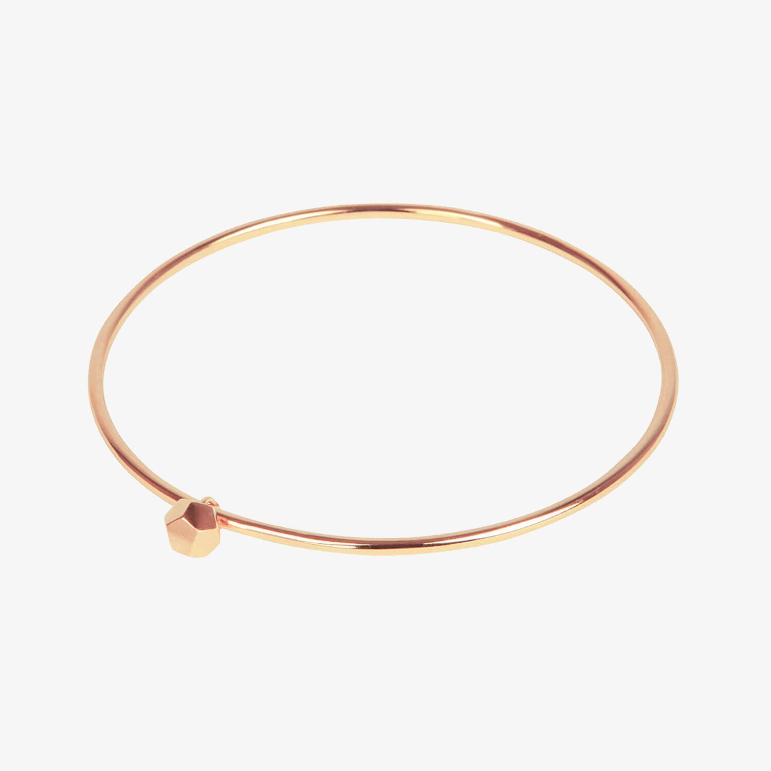 Dodecahedron Bangle Rose Gold