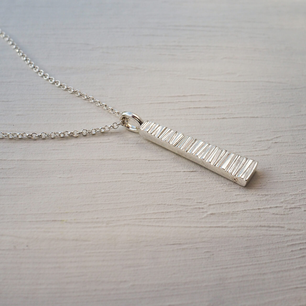 Doru Tapered Necklace Silver