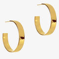 Large Basic Hoops Gold