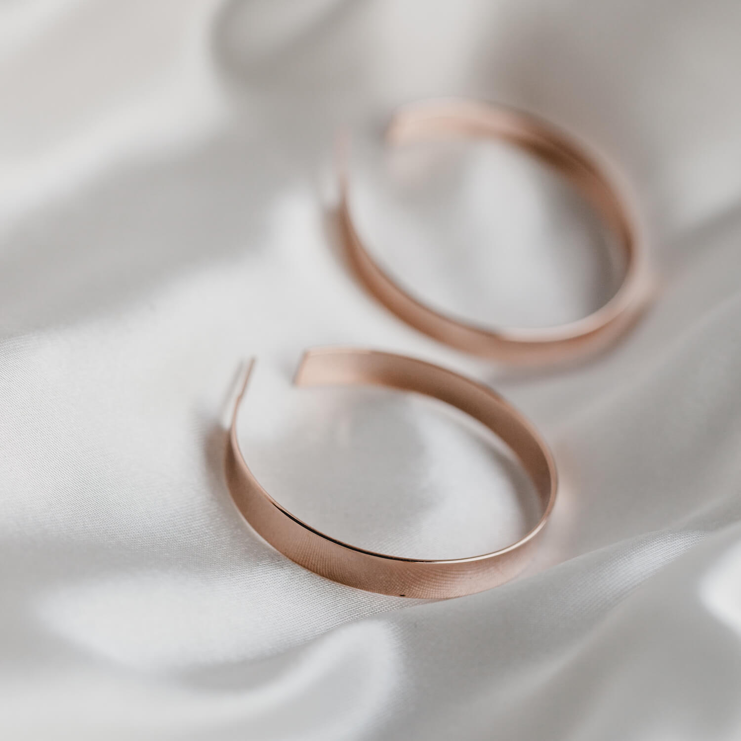 Large Basic Hoops Rose Gold