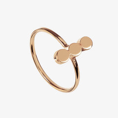 Dot Ring Triple Rose Gold