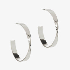 Mobius Hoops 28mm Silver