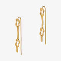 Reef Dropback Earrings Gold