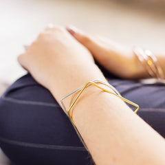 Truss Bangle Gold