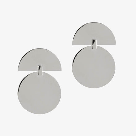 Union Drop Earrings Silver