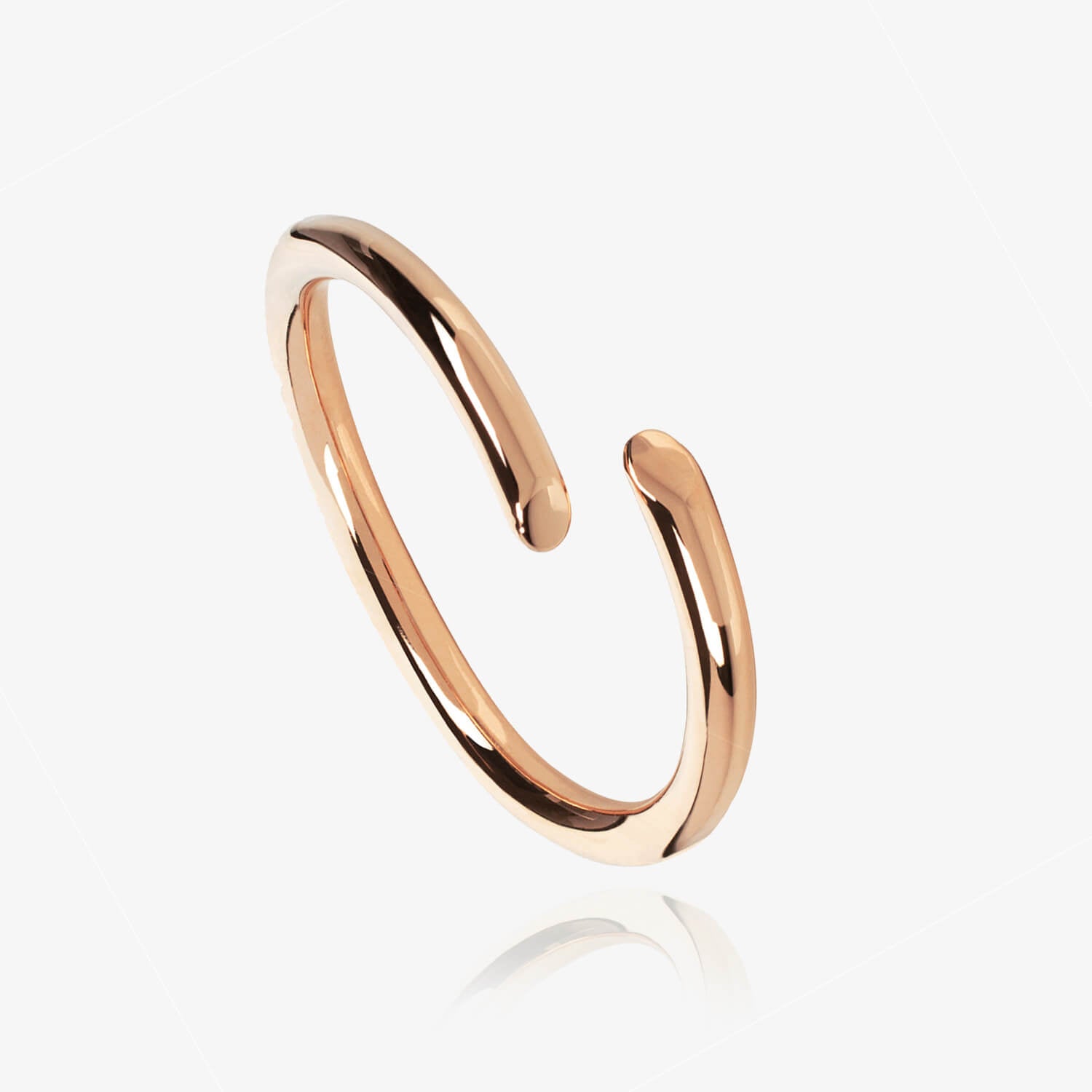 Chamfered Ring Rose Gold