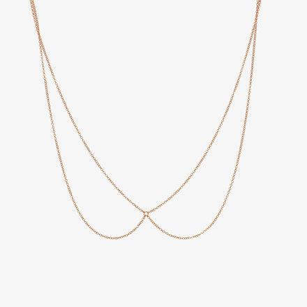 Collar Necklace Rose Gold