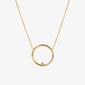 Comet Diamond Necklace Gold