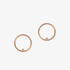 Comet Diamond Earrings Rose Gold