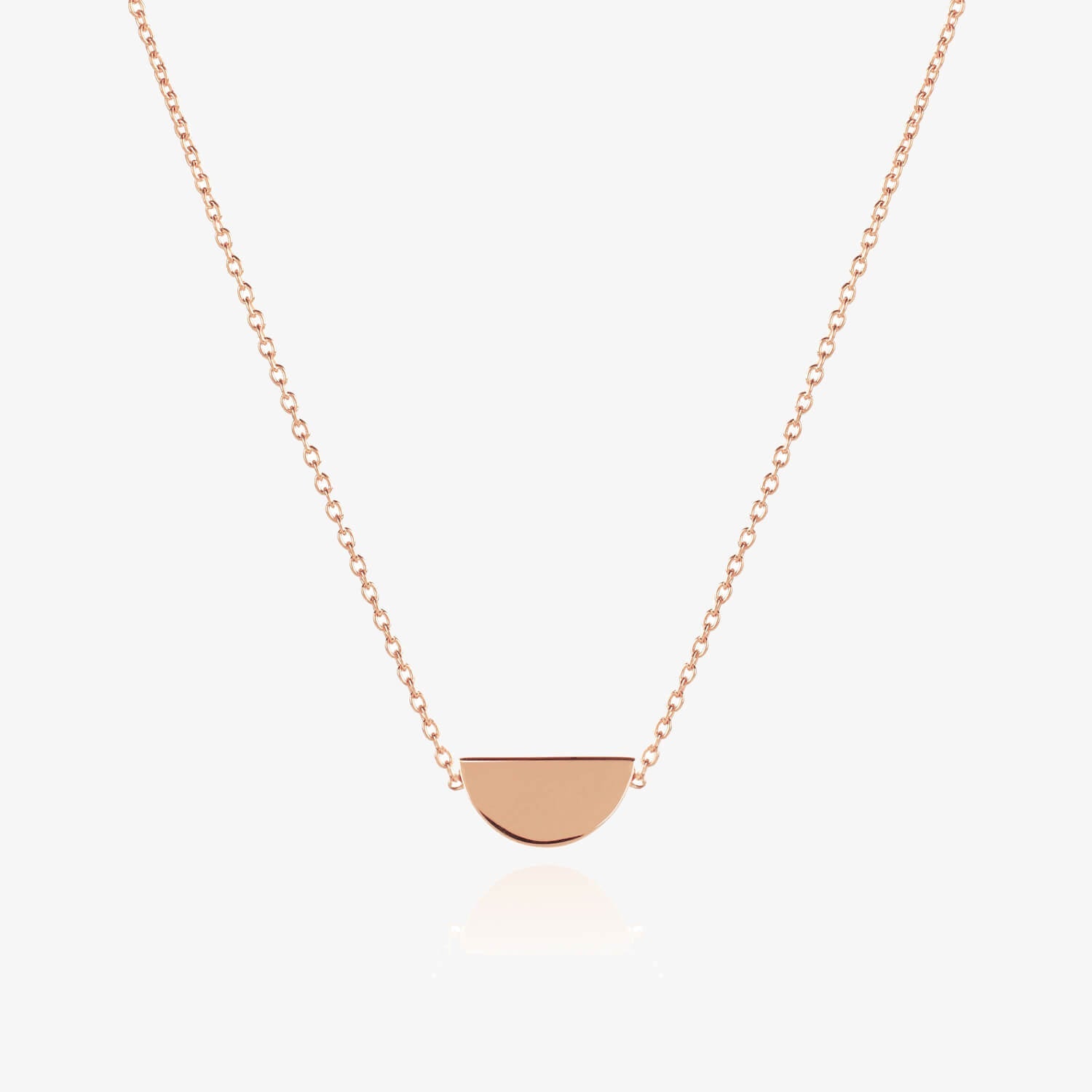 Disc Necklace Rose Gold