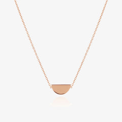 Disc Necklace Rose Gold