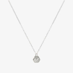 Dodecahedron Necklace Silver