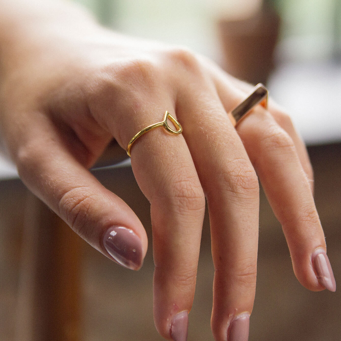 Mini Point Ring Rose Gold