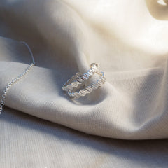 Origins Charm Hoops Silver