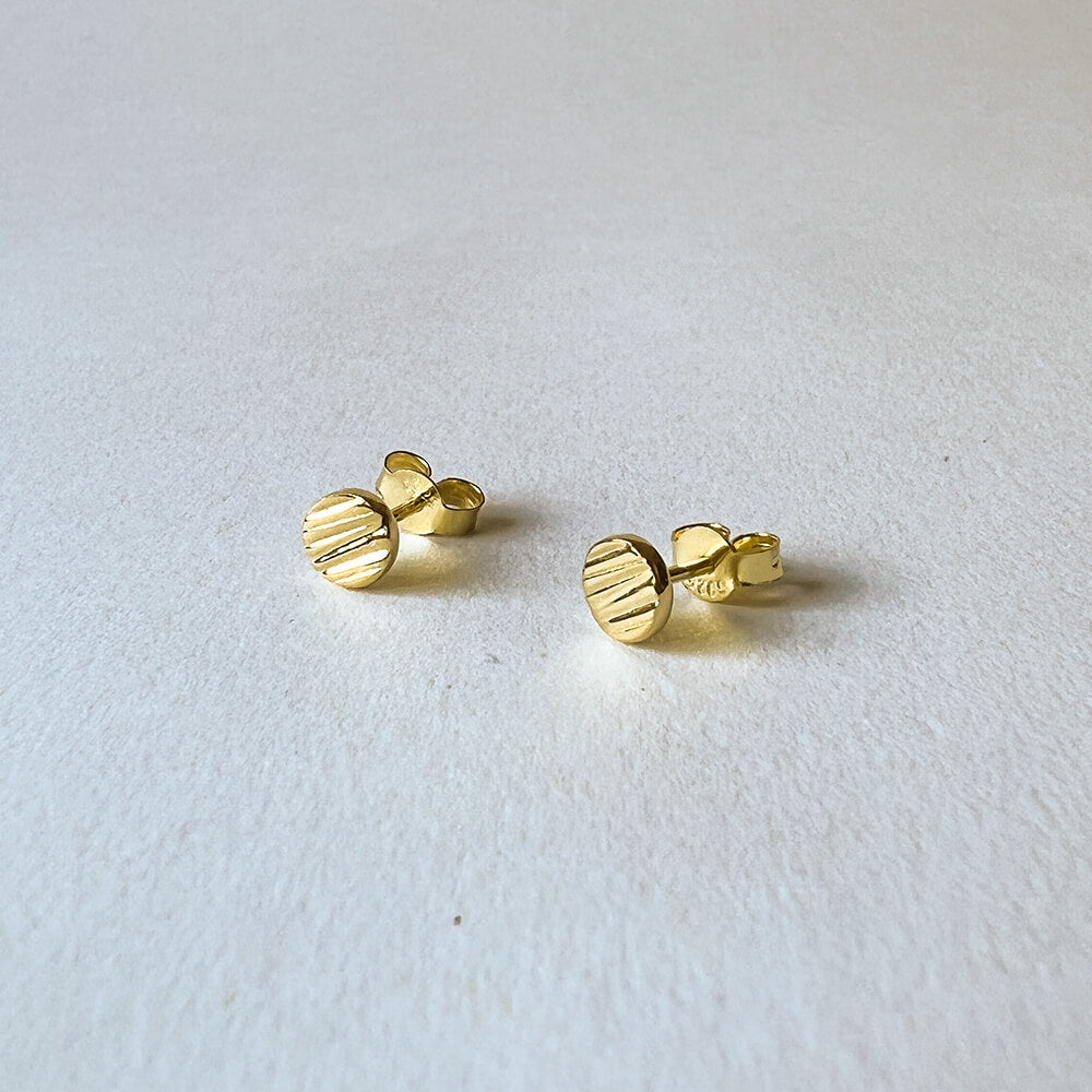 Gold Origins Studs made by Matthew Calvin Jewellery