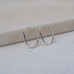 Oval Hoops Silver