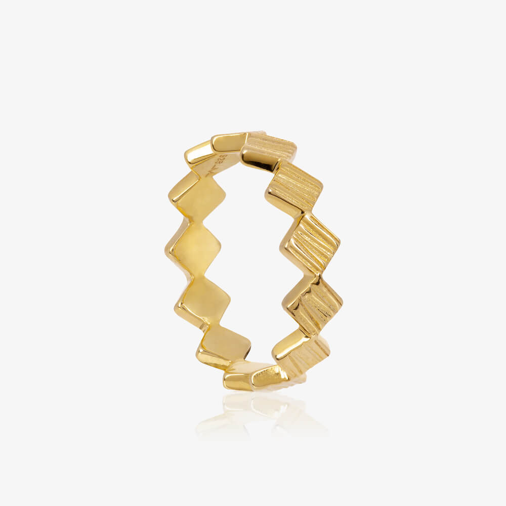 Gold Telos Charm Ring made by Matthew Calvin