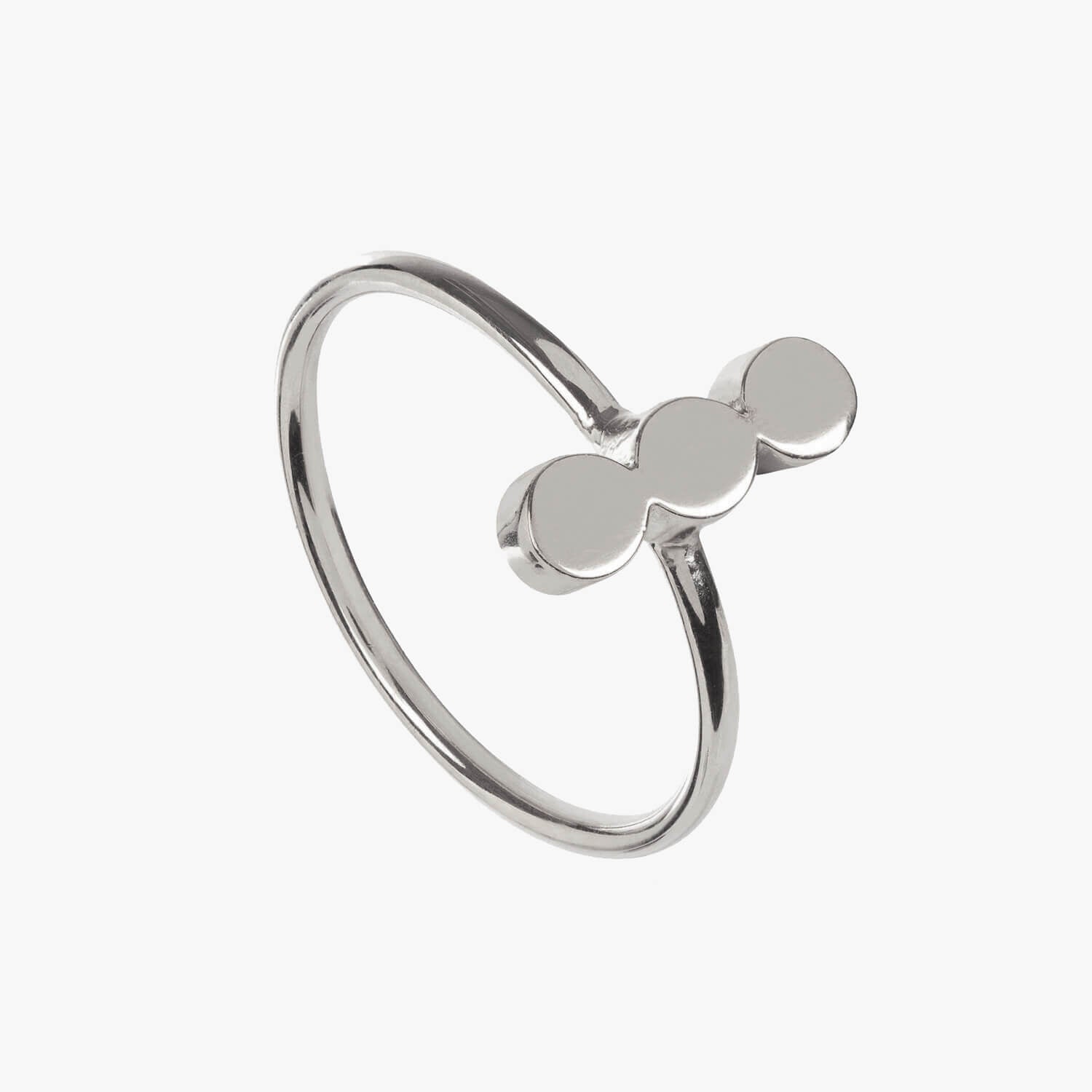 Dot Ring Triple Silver