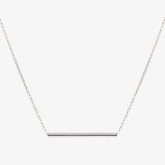 Medium Tube Necklace Silver