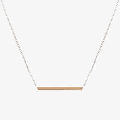 Small Tube Necklace Rose Gold